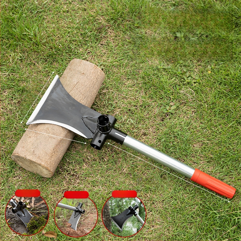 Daugiakryptė kastuvė-kasa iš manganinės plieno; skirta kirpimui, pjaustymui ir kasimui; lauko naudojimui; modelis: Daugiakryptė kastuvė-kasa