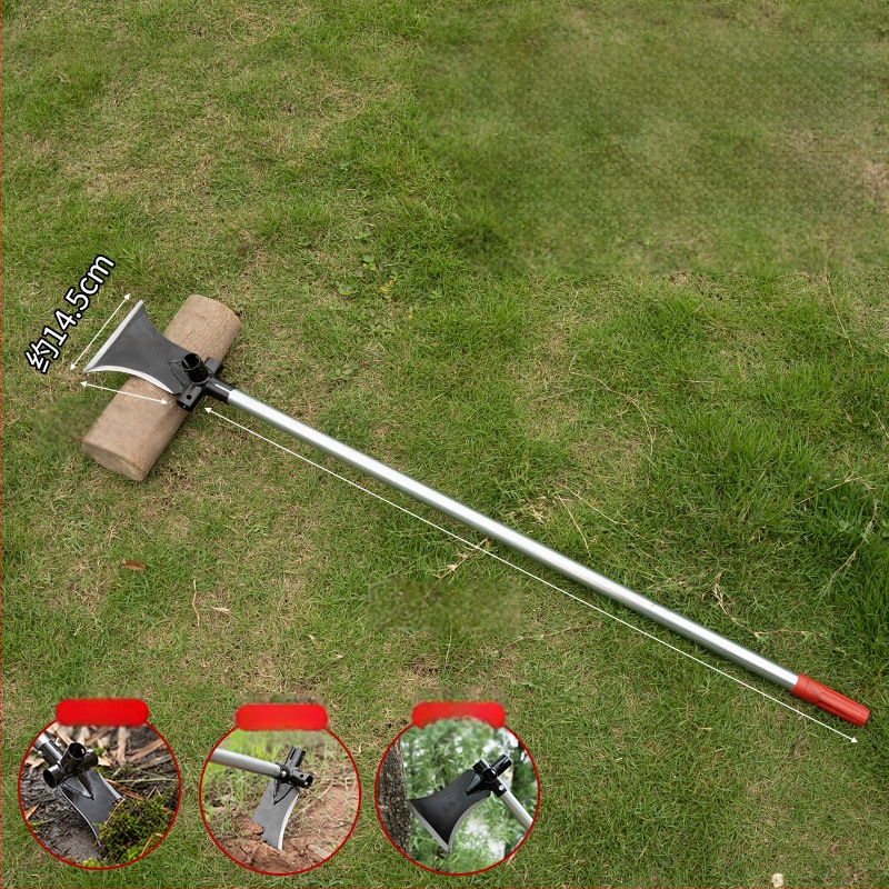 Daugiakryptė kastuvė-kasa iš manganinės plieno; skirta kirpimui, pjaustymui ir kasimui; lauko naudojimui; modelis: Daugiakryptė kastuvė-kasa