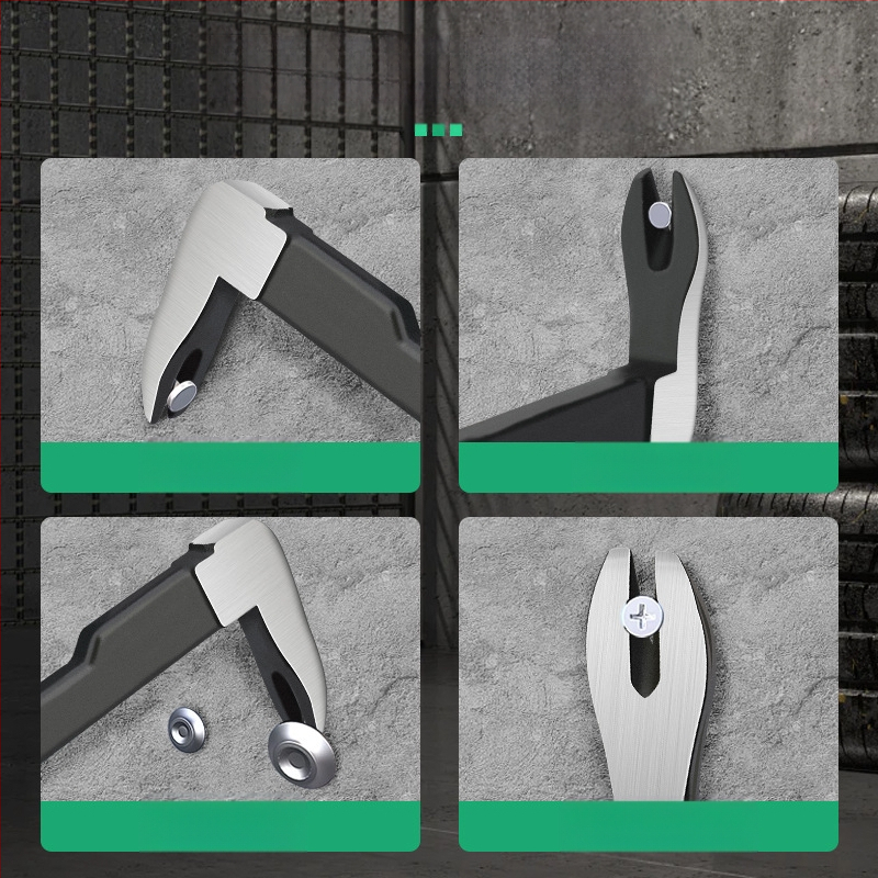 xTuosen двойно крайно лост за пирони – дърводелски инструмент за премахване на пирони, карбонова стомана, домашна употреба