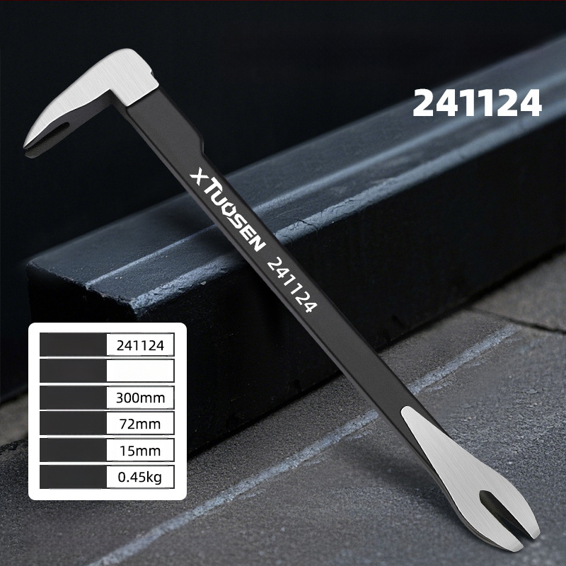 xTuosen двойно крайно лост за пирони – дърводелски инструмент за премахване на пирони, карбонова стомана, домашна употреба