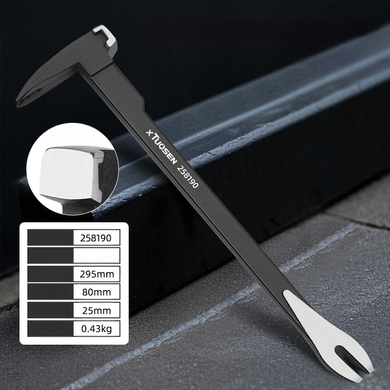 xTuosen двойно крайно лост за пирони – дърводелски инструмент за премахване на пирони, карбонова стомана, домашна употреба