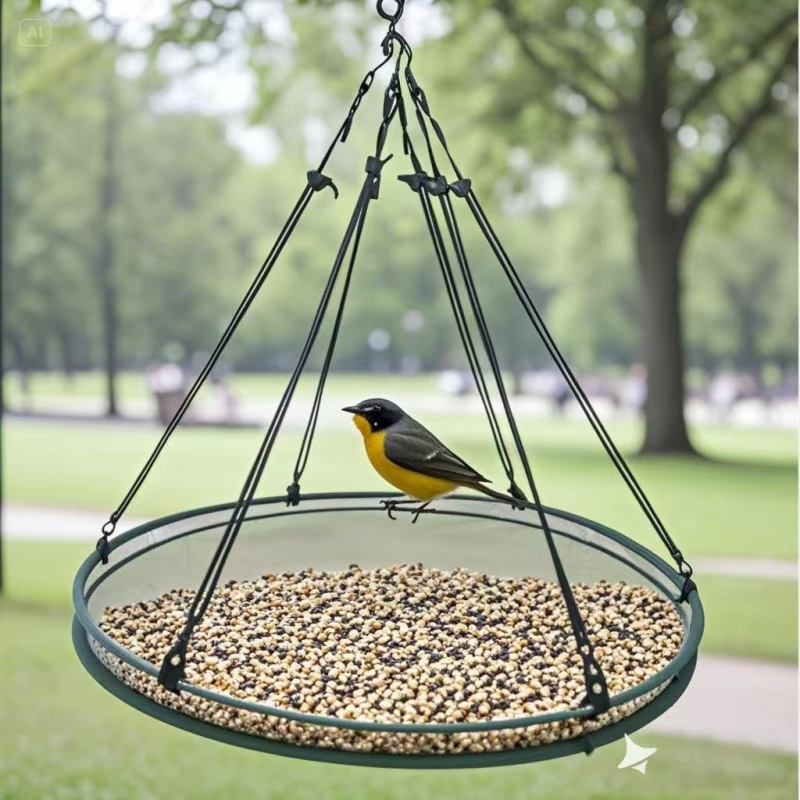 Paukščių maisto tinklinė rankinė – Haomin, apskrito formos, atsiejama, 282 g