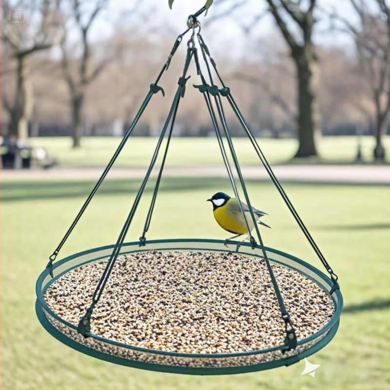 Paukščių maisto tinklinė rankinė – Haomin, apskrito formos, atsiejama, 282 g