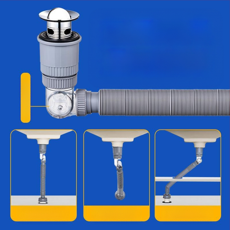 Universal pop-up αποχέτευση για νιπτήρα, ABS, Yayier Bathroom