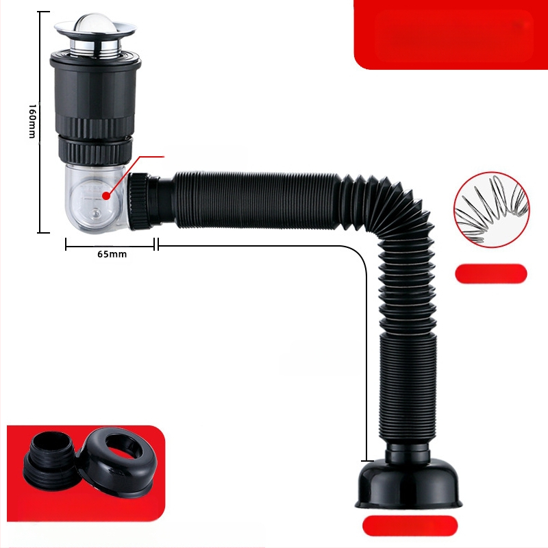 Universal pop-up αποχέτευση για νιπτήρα, ABS, Yayier Bathroom