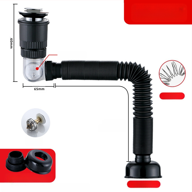 Universal pop-up αποχέτευση για νιπτήρα, ABS, Yayier Bathroom