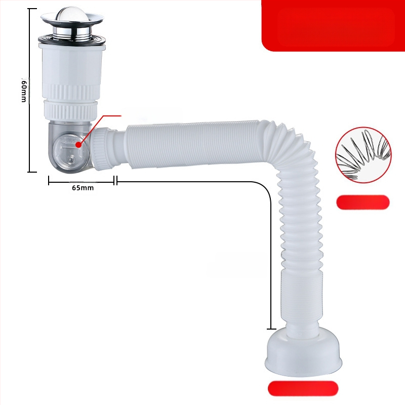 Universal pop-up αποχέτευση για νιπτήρα, ABS, Yayier Bathroom