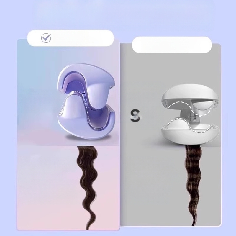 Automatinis kiaušinio formos plaukų garbavimo volas – tri viename, keramikinis vamzdelis, termostatinis reguliavimas, tinka drėgniems ir sausies plaukams, 25–39W