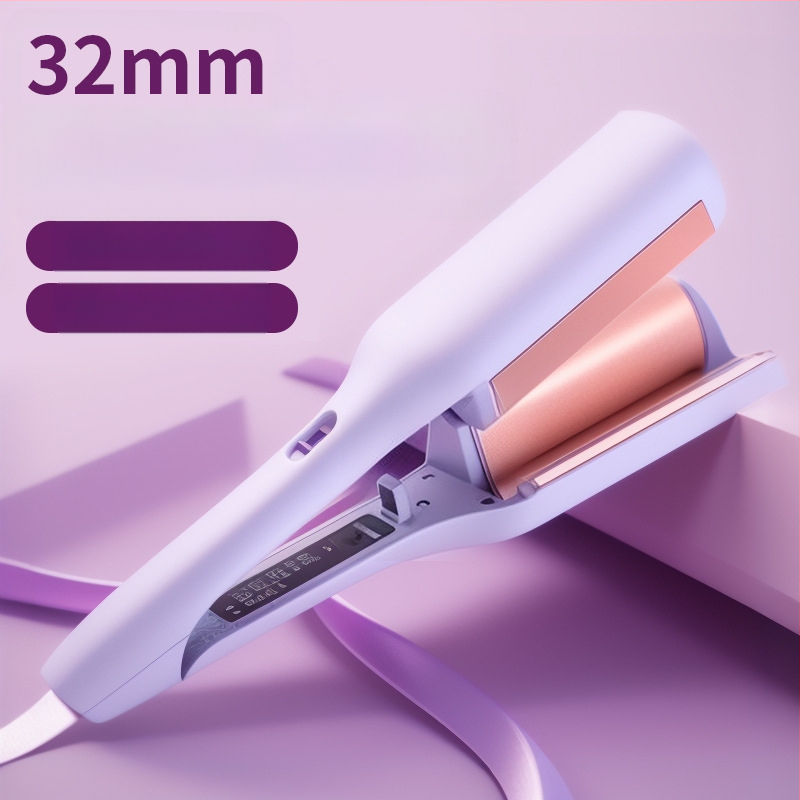 Automatinis kiaušinio formos plaukų garbavimo volas – tri viename, keramikinis vamzdelis, termostatinis reguliavimas, tinka drėgniems ir sausies plaukams, 25–39W