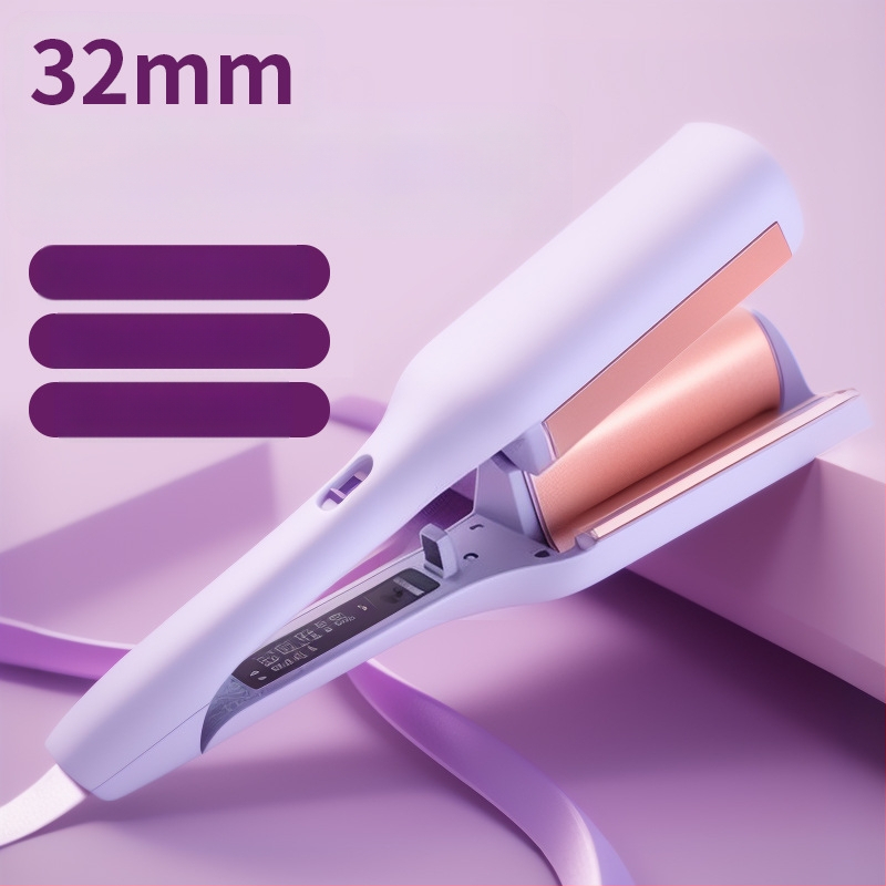 Automatinis kiaušinio formos plaukų garbavimo volas – tri viename, keramikinis vamzdelis, termostatinis reguliavimas, tinka drėgniems ir sausies plaukams, 25–39W