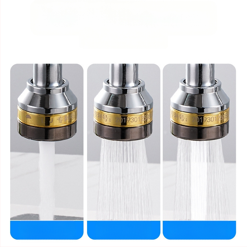 Virtuves izlietnes pagarinājums ar pusvara trīs pakāpju šļautes plūsmu, vienrokas vadība, skrūvējams uzstādījums, universāla rotējoša šļakstes galva (pārklājums: elektroplāksēšana; materiāli ABS+vasks / ABS+vasks+nerūsējošais tērauds; darba temperatūra 0-8