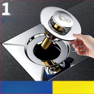 Grindų nuotėkio renovavimo įrenginys: užkerta kelią kvapams ir kenkėjams, su spaudimo sandariu dangčiu