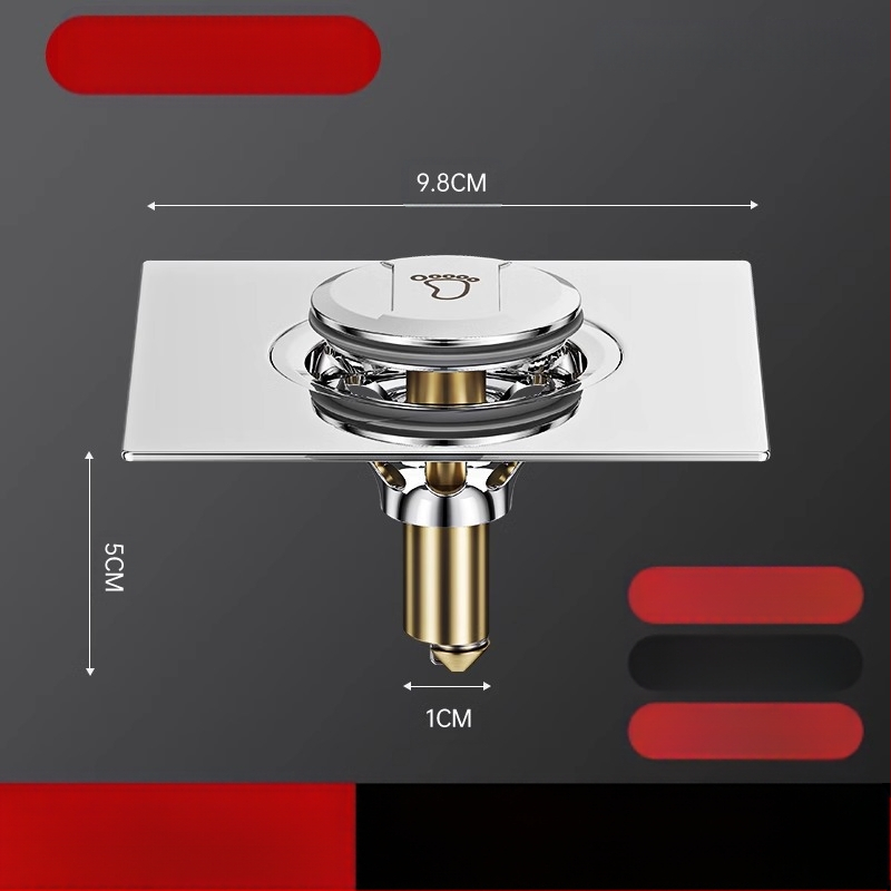 Grindų nuotėkio renovavimo įrenginys: užkerta kelią kvapams ir kenkėjams, su spaudimo sandariu dangčiu