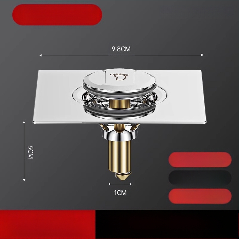 Grindų nuotėkio renovavimo įrenginys: užkerta kelią kvapams ir kenkėjams, su spaudimo sandariu dangčiu