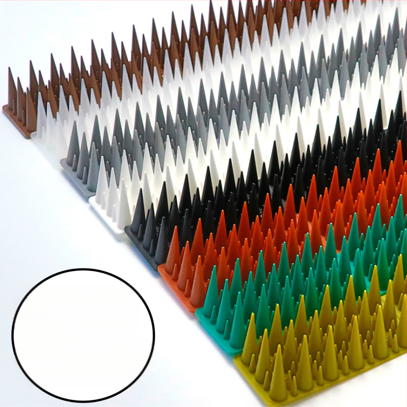 Πλαστικά αγκάθια αποτροπής πουλιών, μοντέλο MZK019-30, PP, αντικλοπή, αντιανάβαση, αντιπουλιά, αντιγάτα, για μπαλκόνι/ταράτσα, μάρκα MZK