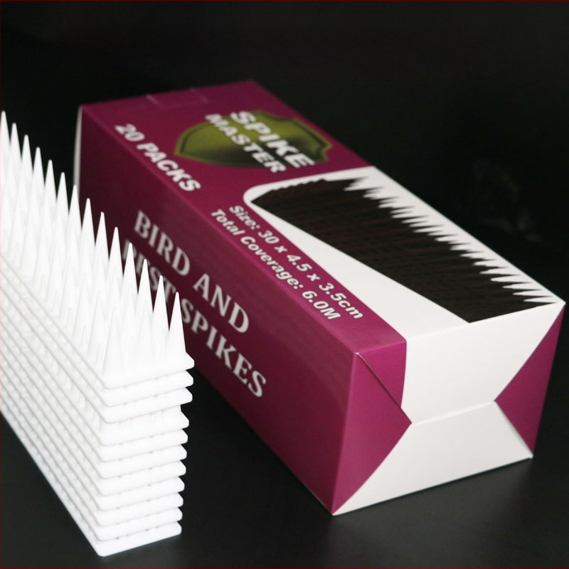 Πλαστικά αγκάθια αποτροπής πουλιών, μοντέλο MZK019-30, PP, αντικλοπή, αντιανάβαση, αντιπουλιά, αντιγάτα, για μπαλκόνι/ταράτσα, μάρκα MZK