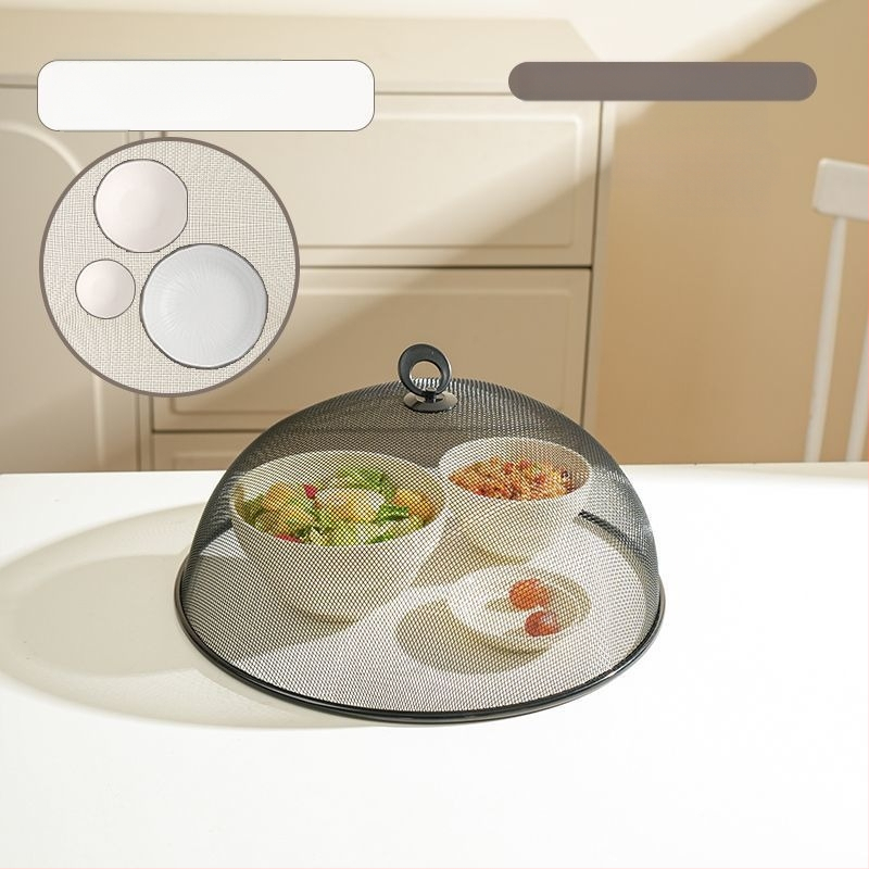 Nerūdijančio plieno maisto dangtis virtuvei — daugifunkcinis dangtis su pakabiniu kabliu, modernus minimalistinis dizainas, kilmė: Yongkang, išleistas 2024 m.