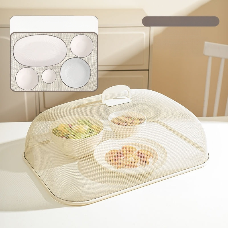 Nerūdijančio plieno maisto dangtis virtuvei — daugifunkcinis dangtis su pakabiniu kabliu, modernus minimalistinis dizainas, kilmė: Yongkang, išleistas 2024 m.