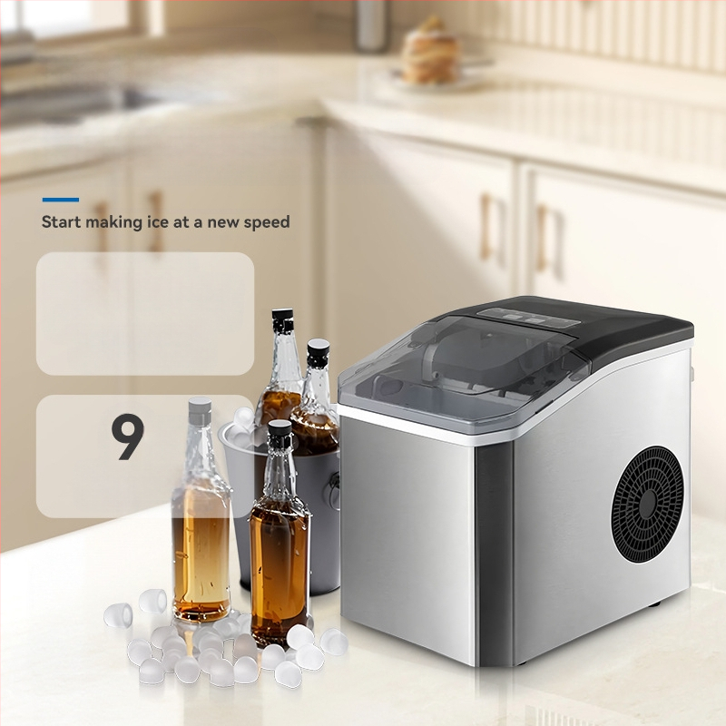 Домашна машина за лед, модел HZB-16M, 220V, 110W, 50Hz, капацитет 1.3 л