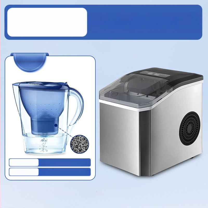 Домашна машина за лед, модел HZB-16M, 220V, 110W, 50Hz, капацитет 1.3 л