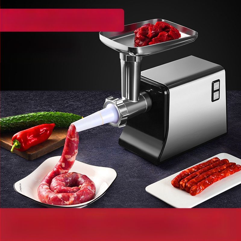 Електрическа мултифункционална месомелачка, неръждаема стомана, капацитет 3 л+, раздробяване и нарязване, дистанционно управление, над 40 000 об./мин