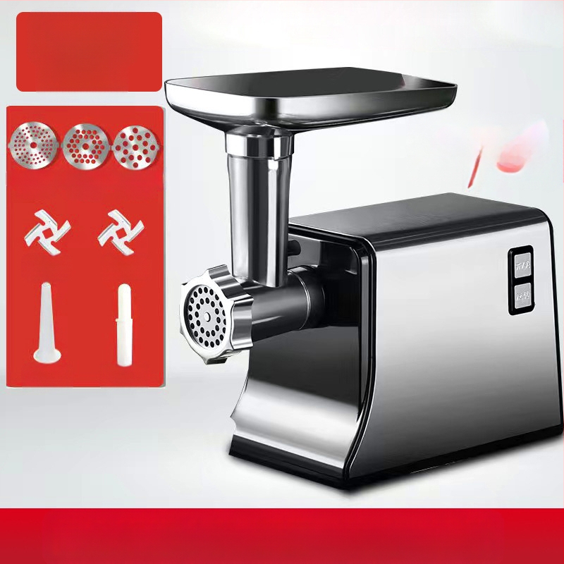 Електрическа мултифункционална месомелачка, неръждаема стомана, капацитет 3 л+, раздробяване и нарязване, дистанционно управление, над 40 000 об./мин