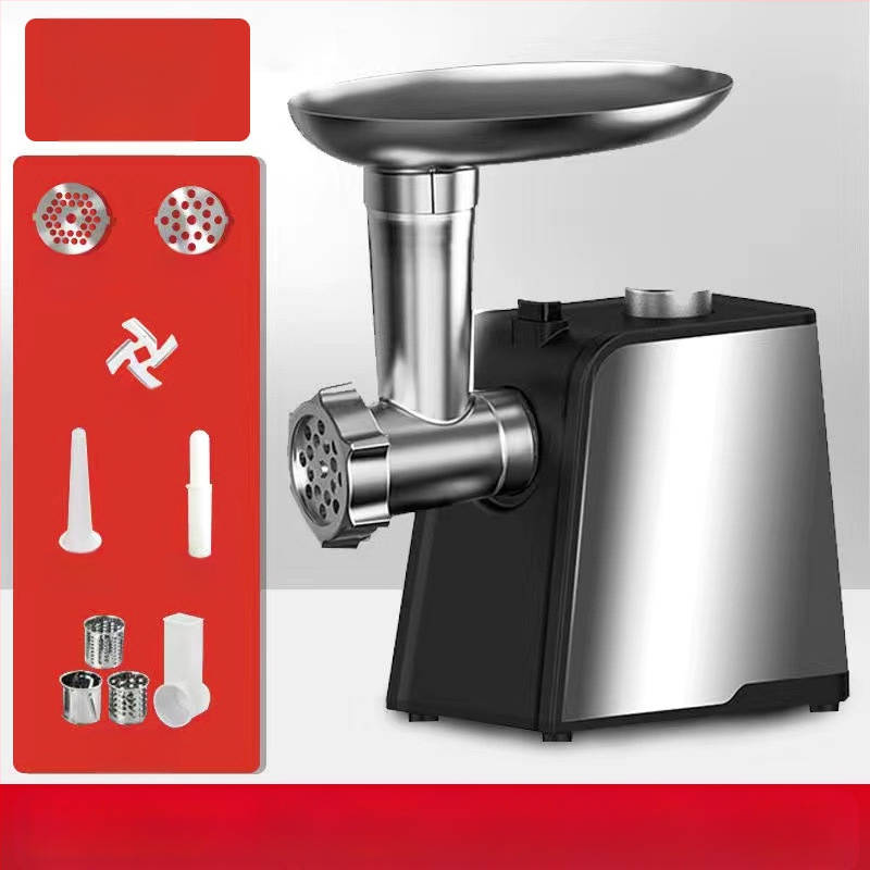 Електрическа мултифункционална месомелачка, неръждаема стомана, капацитет 3 л+, раздробяване и нарязване, дистанционно управление, над 40 000 об./мин