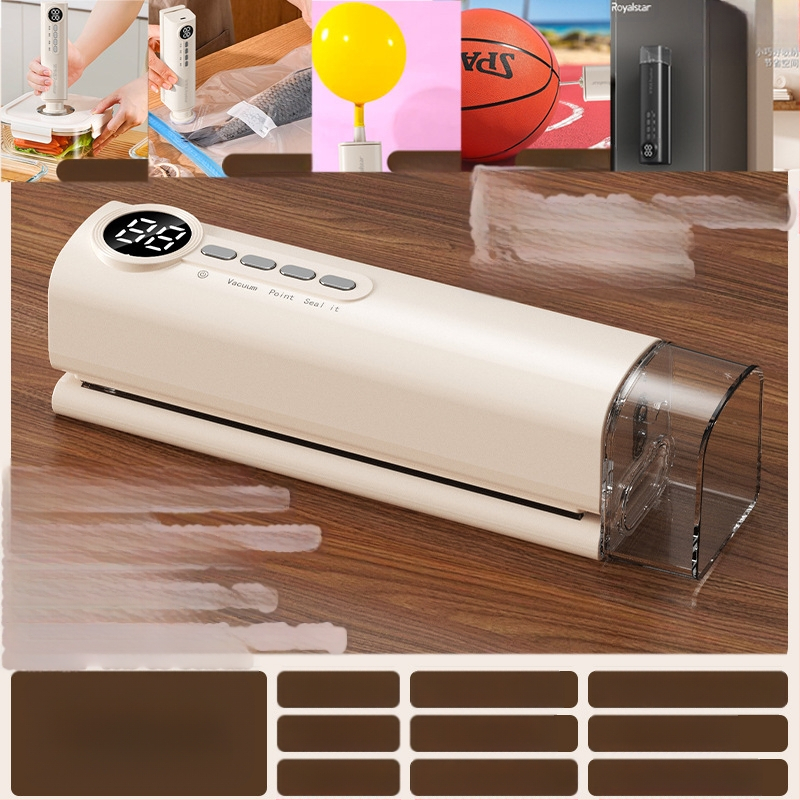 Mini belaidis vakuuminis uždarytuvas, įkraunamas, ABS korpusas, talpa 500–1000 ml, modelis 818, virtuvės prietaisai