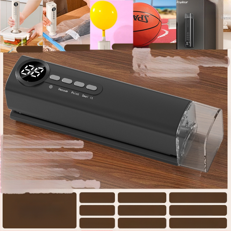 Mini belaidis vakuuminis uždarytuvas, įkraunamas, ABS korpusas, talpa 500–1000 ml, modelis 818, virtuvės prietaisai