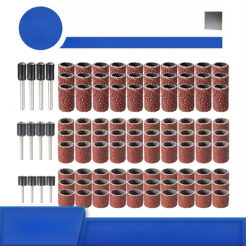 Naglių šlifavimo galvu rinkinys, 102 vnt, Medžiaga: šlifavimo popierius, Prekės ženklas: Jia Shiteng, Šachtos skersmuo 1/2 ir 3/8
