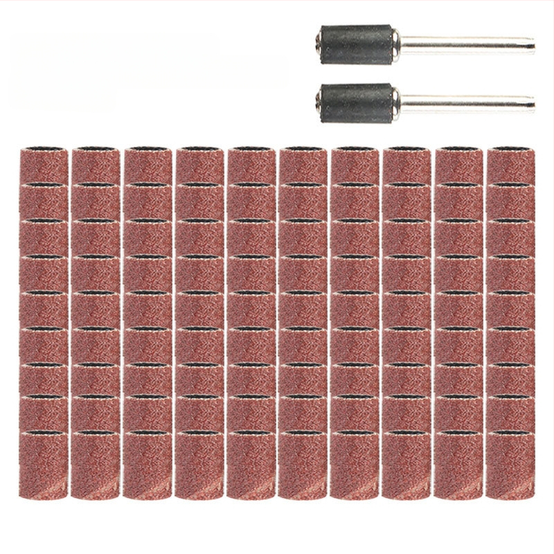 Naglių šlifavimo galvu rinkinys, 102 vnt, Medžiaga: šlifavimo popierius, Prekės ženklas: Jia Shiteng, Šachtos skersmuo 1/2 ir 3/8