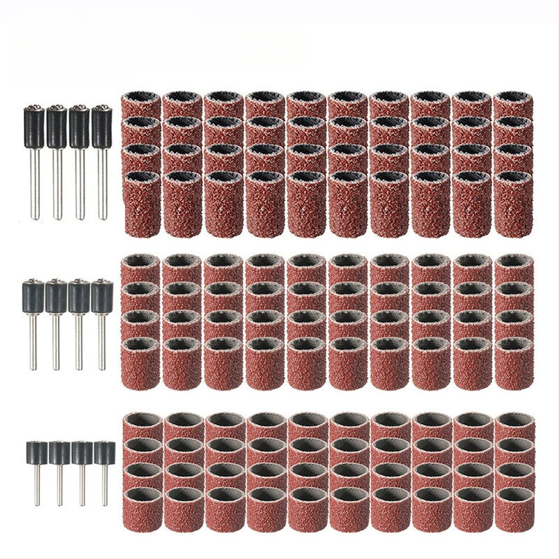 Naglių šlifavimo galvu rinkinys, 102 vnt, Medžiaga: šlifavimo popierius, Prekės ženklas: Jia Shiteng, Šachtos skersmuo 1/2 ir 3/8