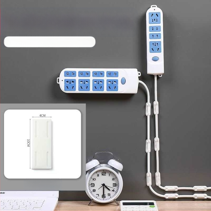 Kábelrendező klip, fúrás nélkül, öntapadós, falra szerelhető (Anyag: műanyag; Stílus: egyéb; Importált: Nem; Kategória: Egyéb rendező és porvédelmi felszerelés)