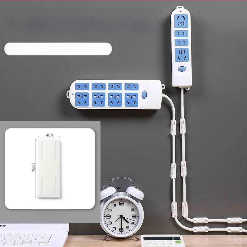 Kábelrendező klip, fúrás nélkül, öntapadós, falra szerelhető (Anyag: műanyag; Stílus: egyéb; Importált: Nem; Kategória: Egyéb rendező és porvédelmi felszerelés)