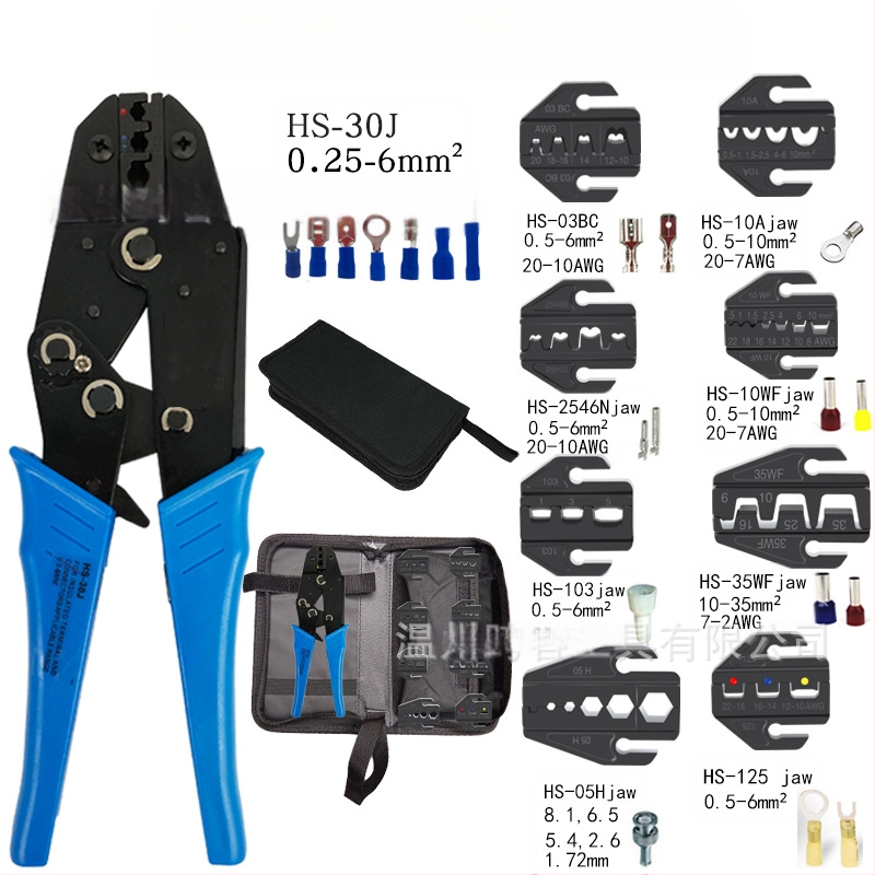 Precision Europos stiliaus krimavimo replės izoluotiems terminalams su ratchet mechanizmu, 0.25–6 mm², 45# plienas, 510 g
