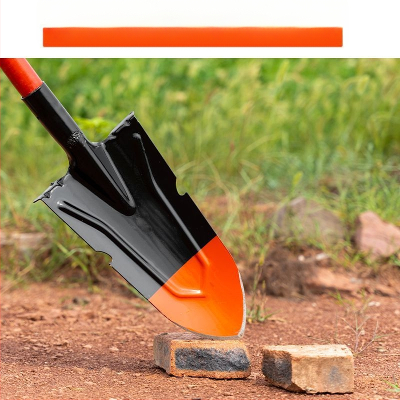 Žemės ūkio kastuvas sodui ir lauke — mangano plienas, kasti medžių šaknis, dirvą ir tranšėjas