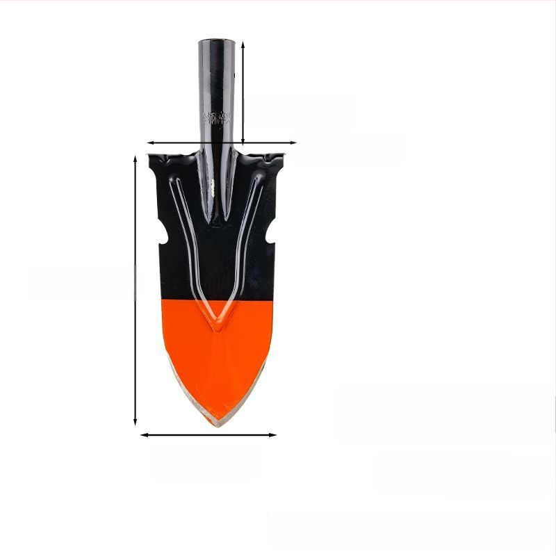 Žemės ūkio kastuvas sodui ir lauke — mangano plienas, kasti medžių šaknis, dirvą ir tranšėjas