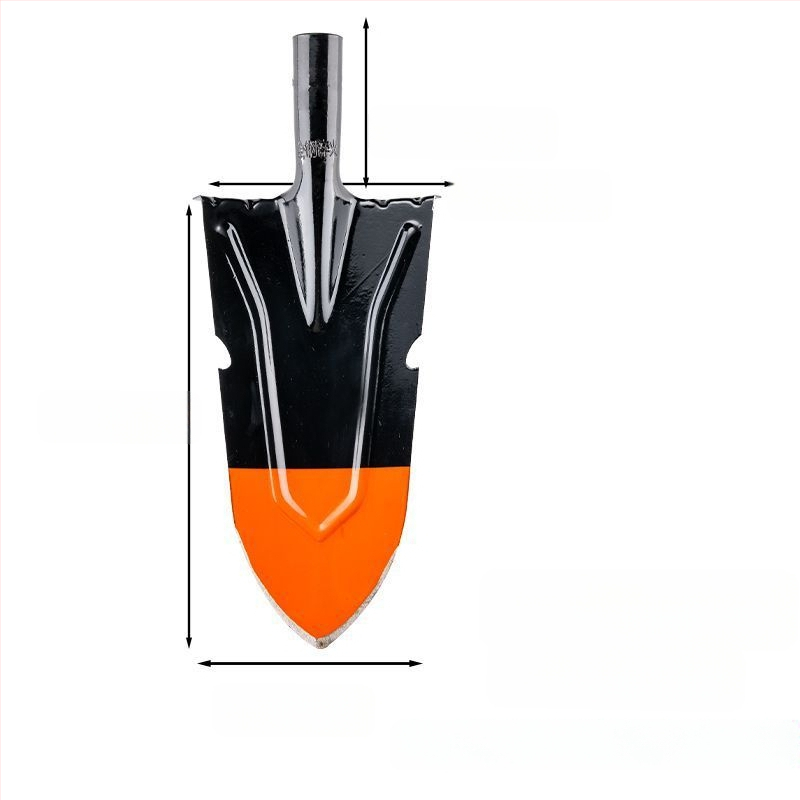 Žemės ūkio kastuvas sodui ir lauke — mangano plienas, kasti medžių šaknis, dirvą ir tranšėjas