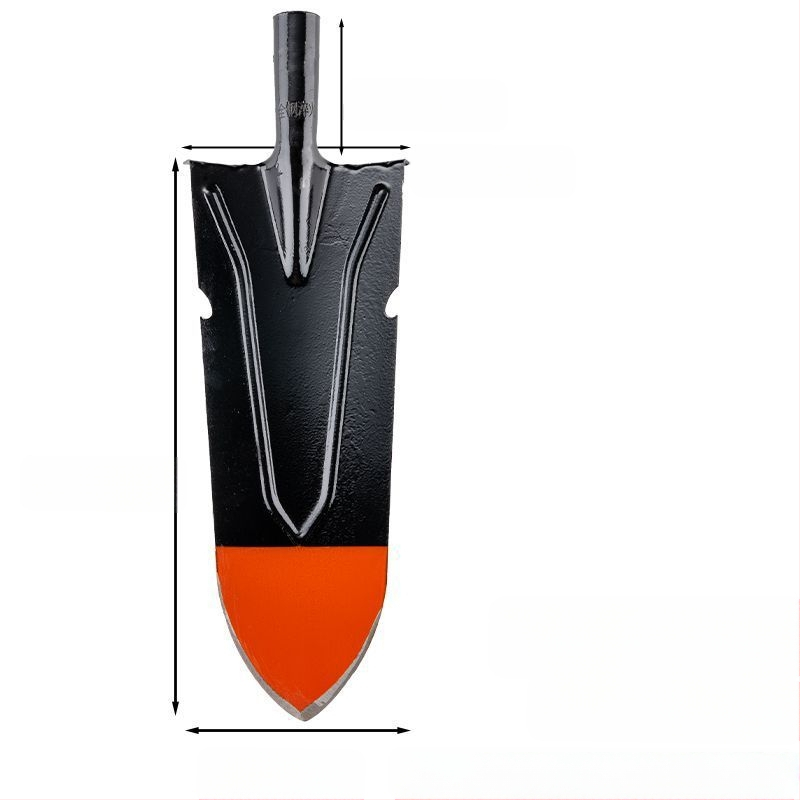 Žemės ūkio kastuvas sodui ir lauke — mangano plienas, kasti medžių šaknis, dirvą ir tranšėjas