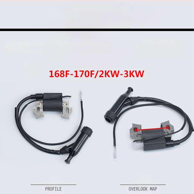Zapalna zavojnica za motore 168F/170F/188F/190F — kompatibilna s benzinskim generatorom 2–8 kW, pumpom vode za kultivator, visokotlačni komplet