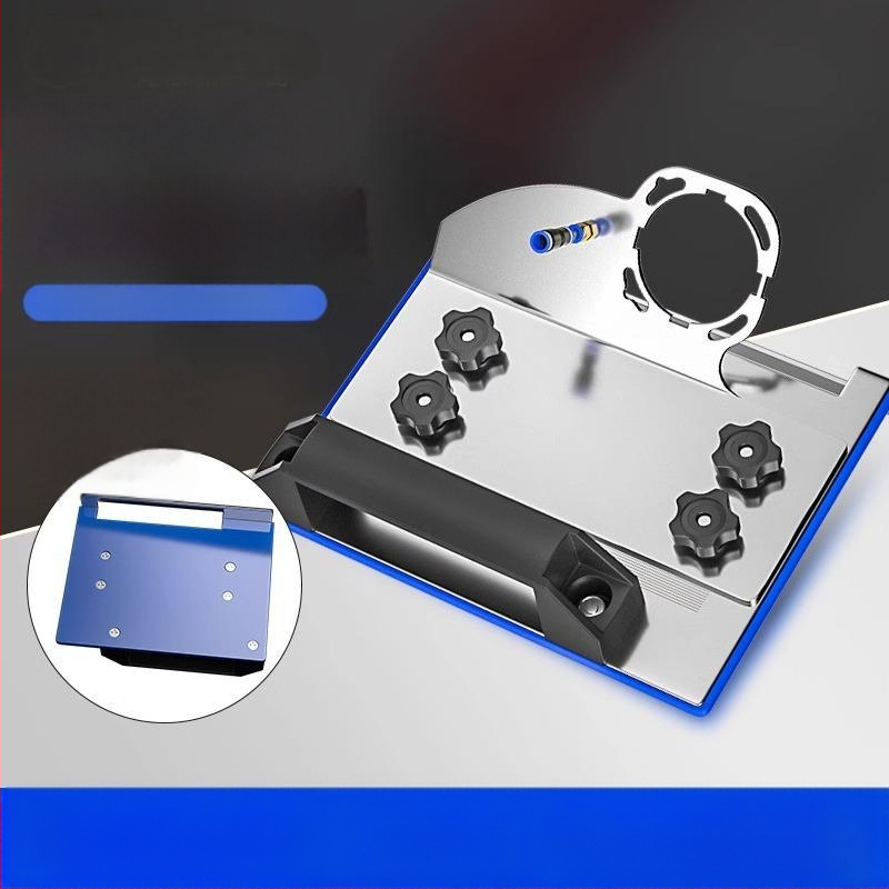 Ъглошлайф приставка за фаска, модел 100, 45° за плочки, фиксираща скоба за рязане