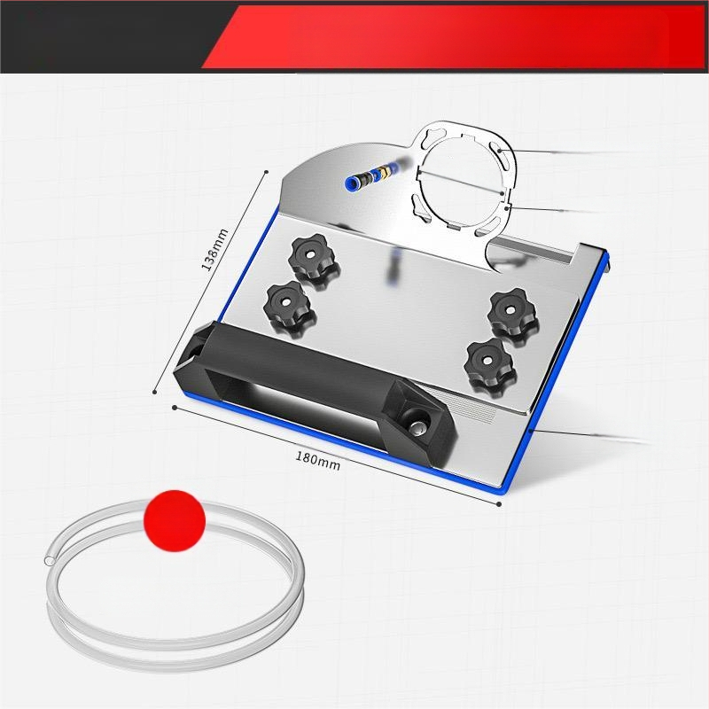 Ъглошлайф приставка за фаска, модел 100, 45° за плочки, фиксираща скоба за рязане