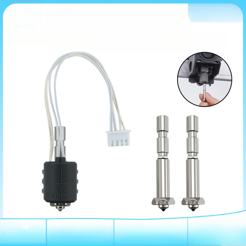 3D принтер аксесоари - керамичен нагревателен блок за гореща глава, интегриран дизайн и накрайник от закалена стомана за Z-view cube Kobra3Max