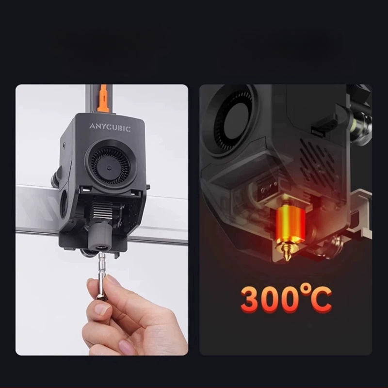 3D принтер аксесоари - керамичен нагревателен блок за гореща глава, интегриран дизайн и накрайник от закалена стомана за Z-view cube Kobra3Max