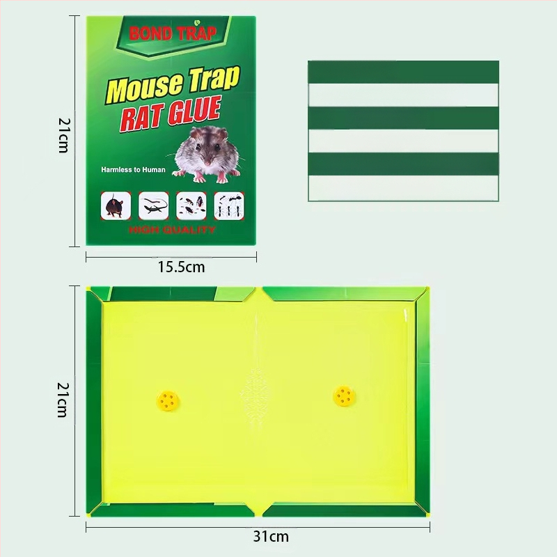 Bond trap Klijinė pelių plokštė – kieta forma, Modelis 52528, Netoksiška, Pelių kontrolė