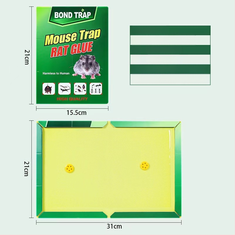Bond trap Klijinė pelių plokštė – kieta forma, Modelis 52528, Netoksiška, Pelių kontrolė