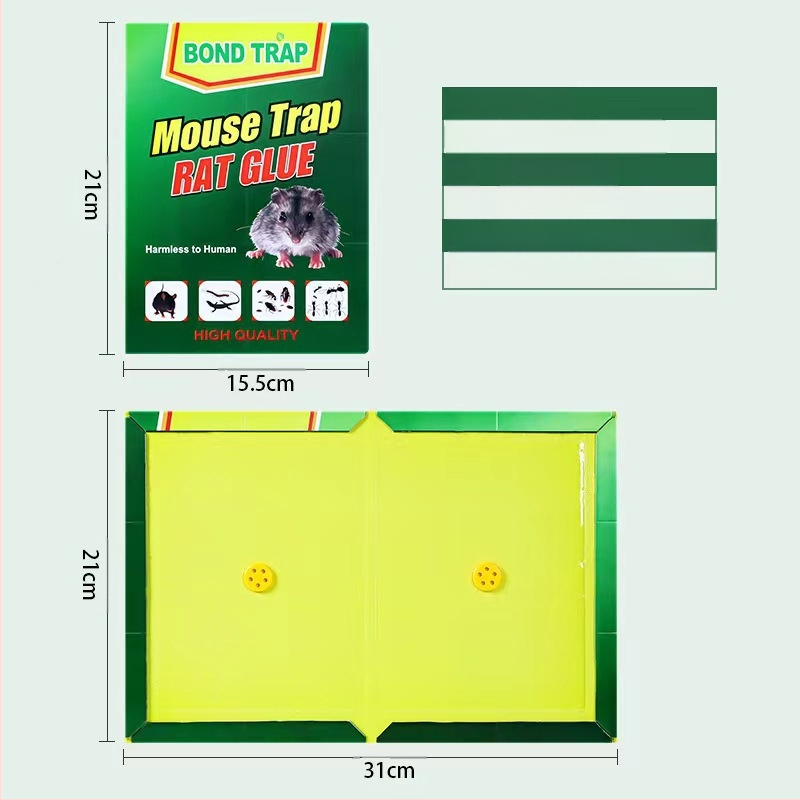 Bond trap Klijinė pelių plokštė – kieta forma, Modelis 52528, Netoksiška, Pelių kontrolė
