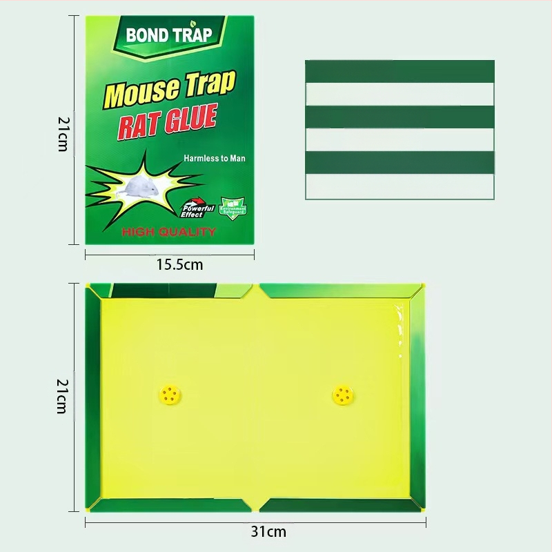 Bond trap Klijinė pelių plokštė – kieta forma, Modelis 52528, Netoksiška, Pelių kontrolė