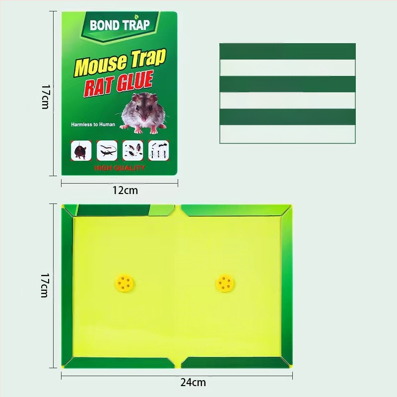Bond trap Klijinė pelių plokštė – kieta forma, Modelis 52528, Netoksiška, Pelių kontrolė