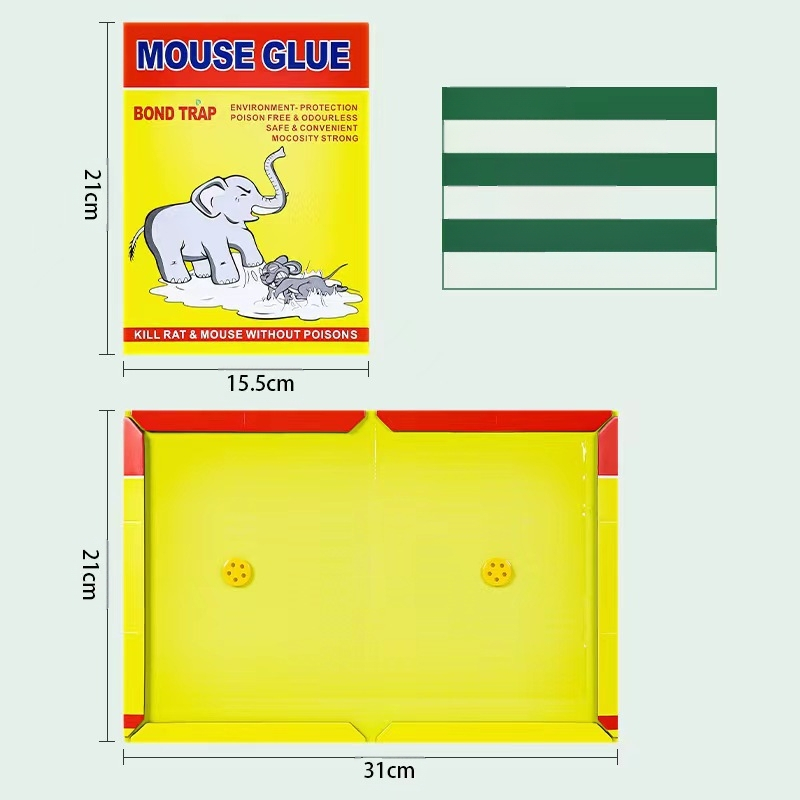 Bond trap Klijinė pelių plokštė – kieta forma, Modelis 52528, Netoksiška, Pelių kontrolė